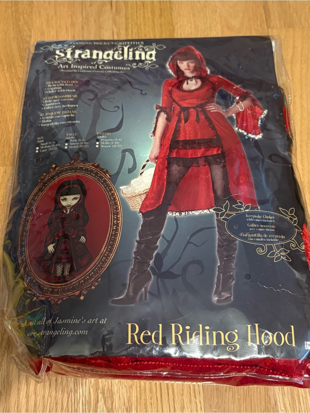 Strangling Red Riding Hood Dress Costume Small NEW Sexy Halloween
